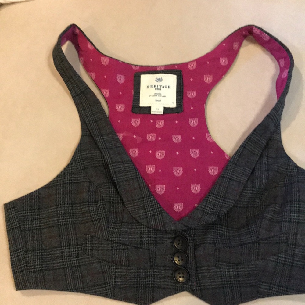 Plaid vest